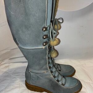 Timberland Gray Lace-Up Winter Boots